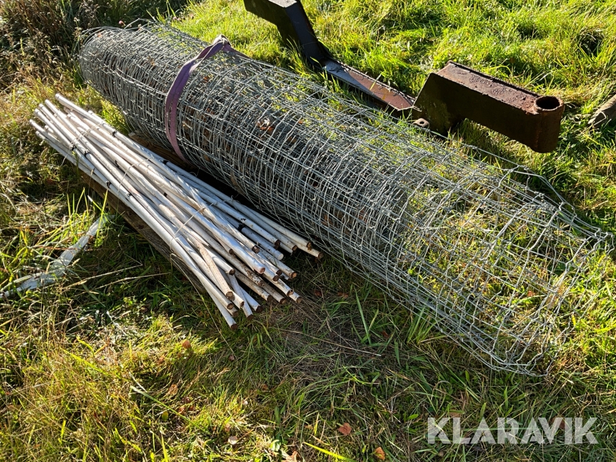 Viltstängsel inklusive 35 stolpar