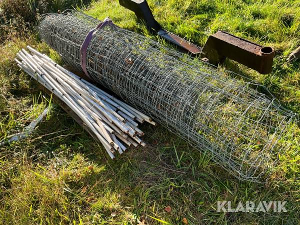 Viltstängsel inklusive 35 stolpar