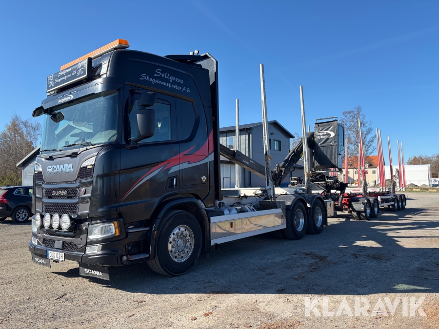 Timmerekipage Scania R650, V8