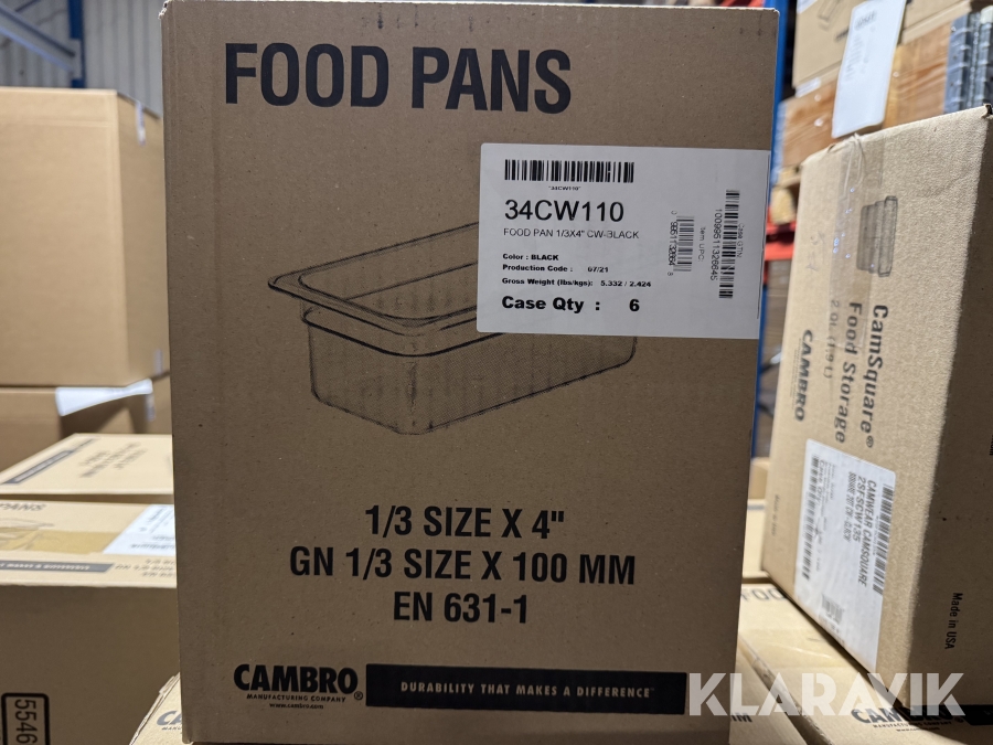 Kantiner Cambro Foodpans 206 ST Cambro Foodpans