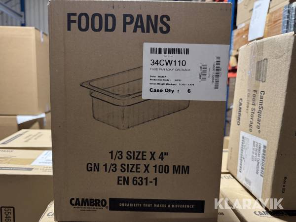 Kantiner Cambro Foodpans 206 ST Cambro Foodpans