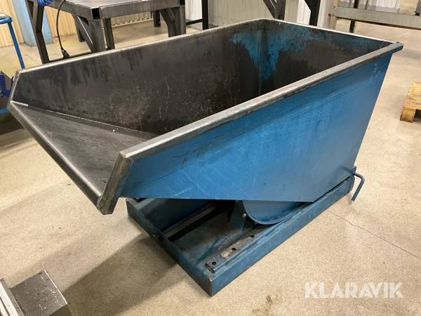 Tippcontainer till truckgafflar