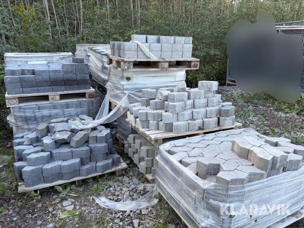 Parti betongmarksten