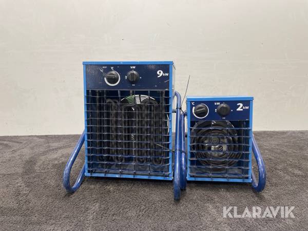 Varmluftsfläktar El-Björn VF9B, VF21A