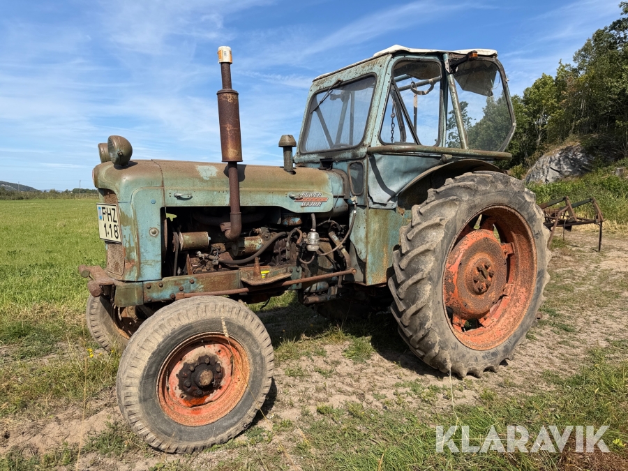 Traktor Ford Fordson Super Major med frontlastare m skopa