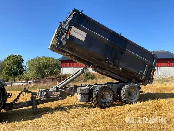 Lastväxlarkärra Pronar T286 med Flakab spannmåls conteiner 6meter