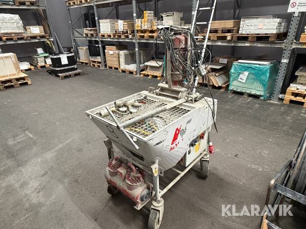 Spackelpump Mahltec M5 Evolution komplett med slangar, skruv och mantel
