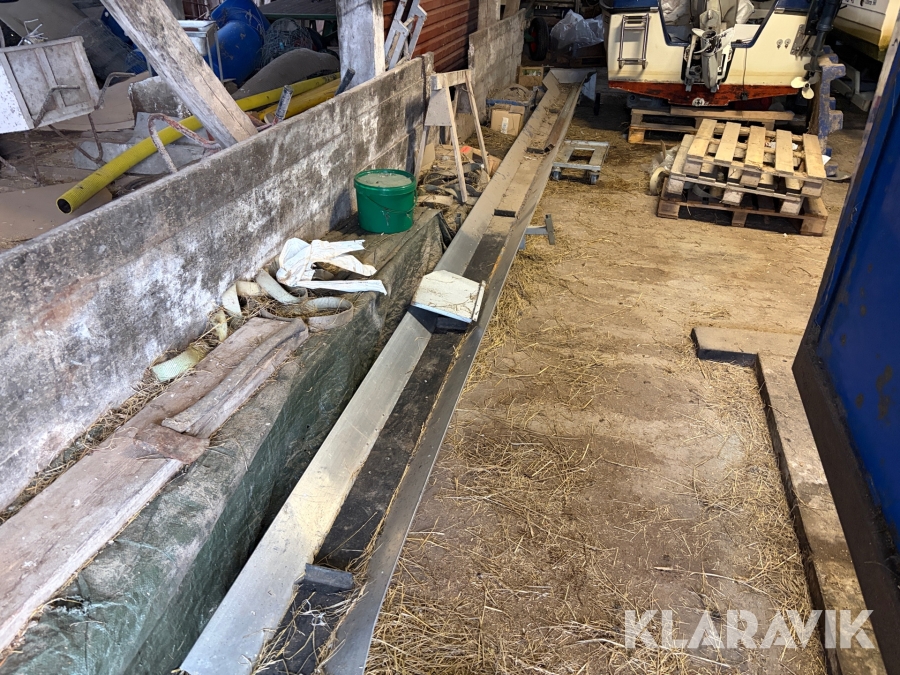 Transportband för ved 7m med elmotor