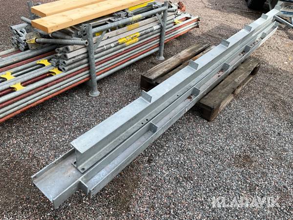 Stålbalkar galvade H balk 3st