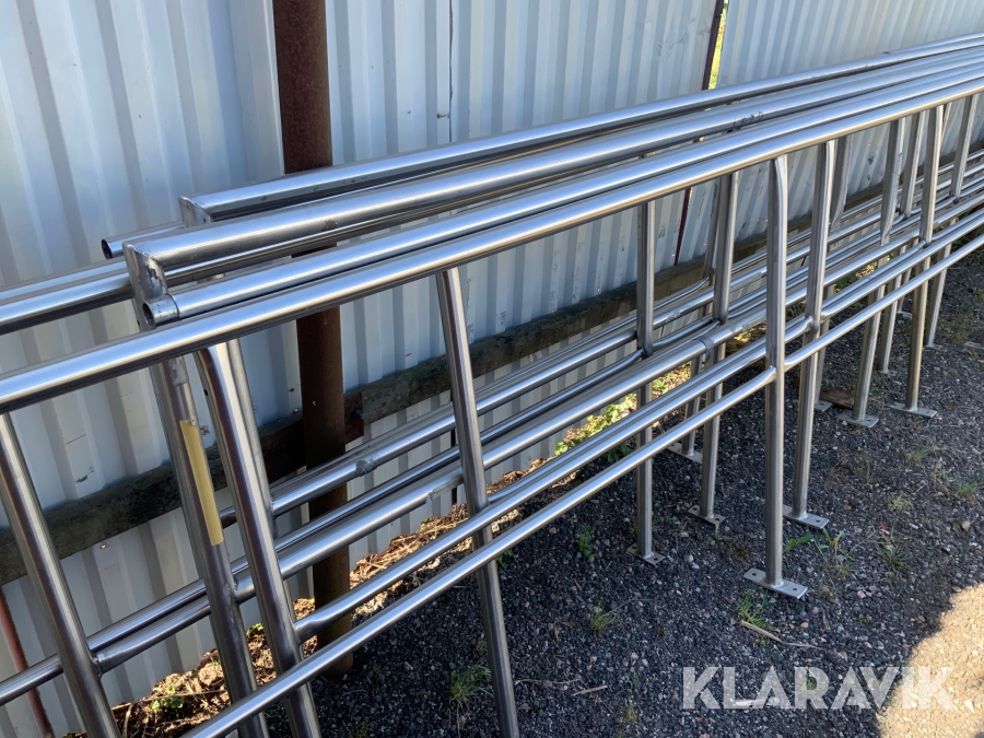 Rostfria räcken 8st, Flen, Klaravik auktioner