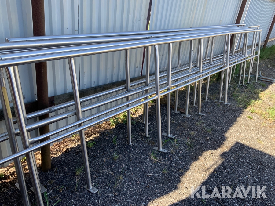Rostfria räcken 8st, Flen, Klaravik auktioner