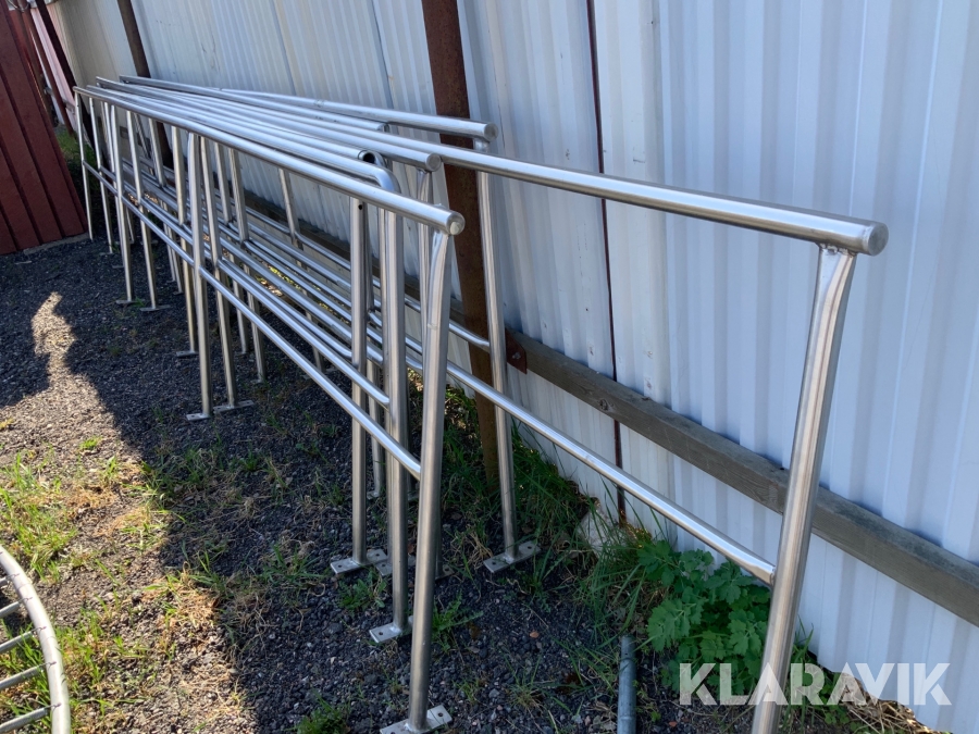 Rostfria räcken 8st, Flen, Klaravik auktioner