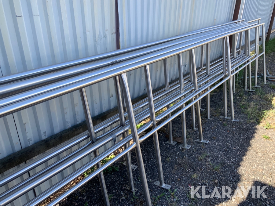 Rostfria räcken 8st, Flen, Klaravik auktioner