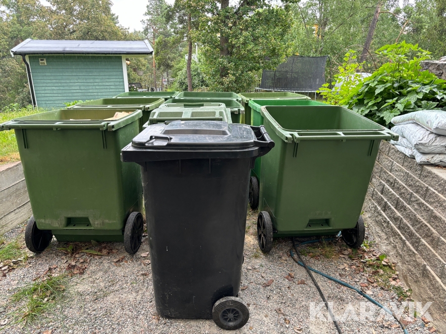 Sopkärl i olika storlekar