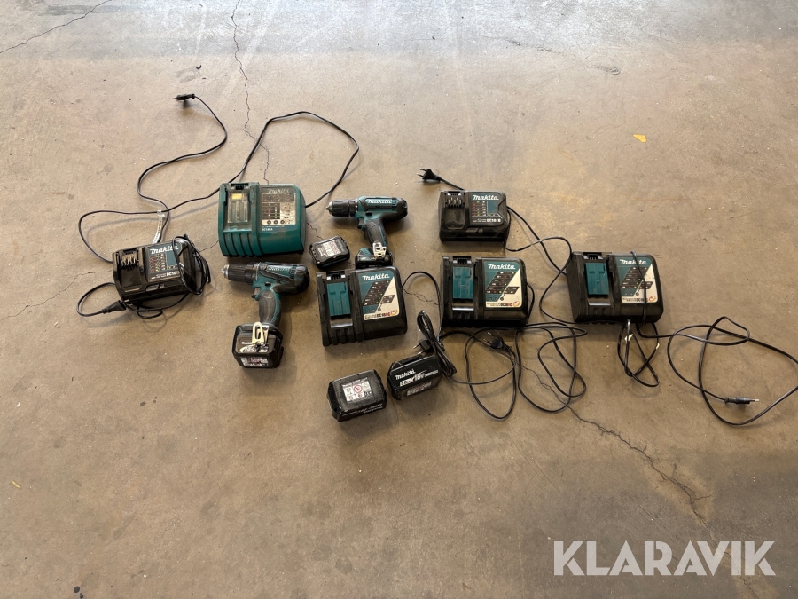 Skruvdragare och laddare Makita