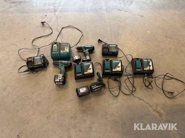 Skruvdragare och laddare Makita