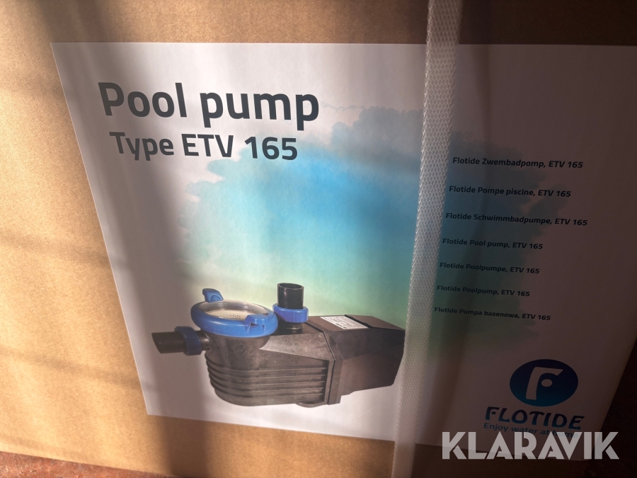 Poolpump Flotide ETV165