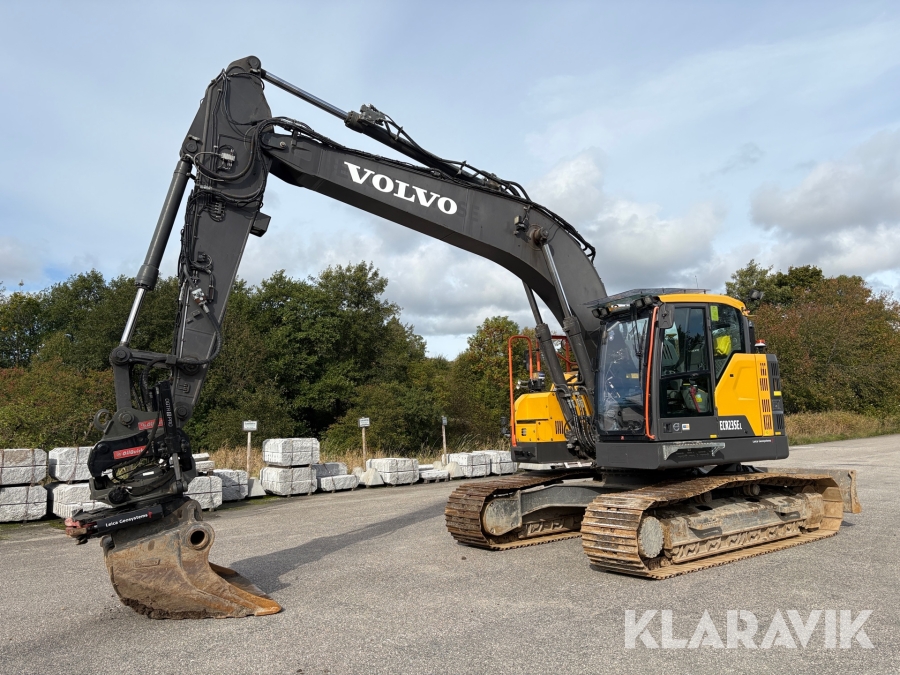 Grävmaskin Volvo ECR235EL - Oilquick Rotortilt R8 S70, Leica 3D GPS