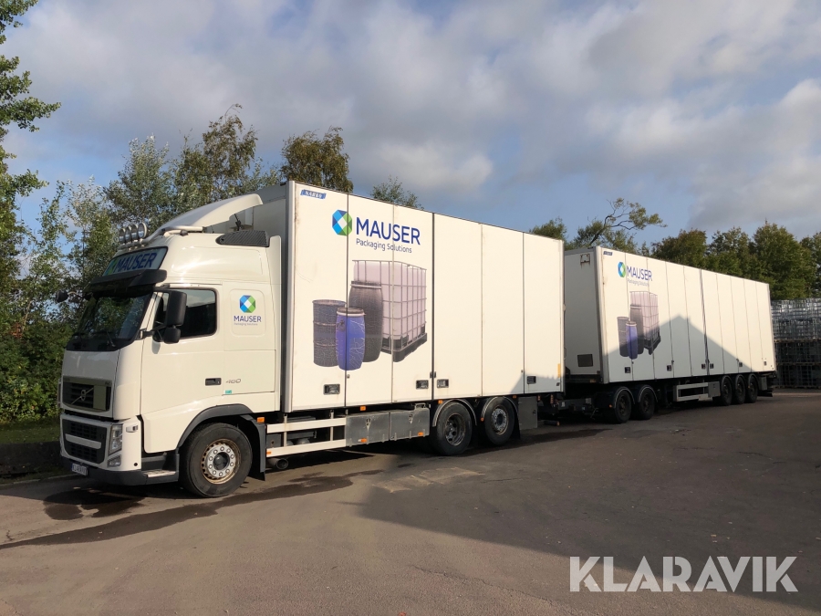 Lastbil med trailer & dolly Volvo FH 6x2