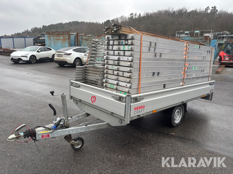 Byggställning med släp Monzon