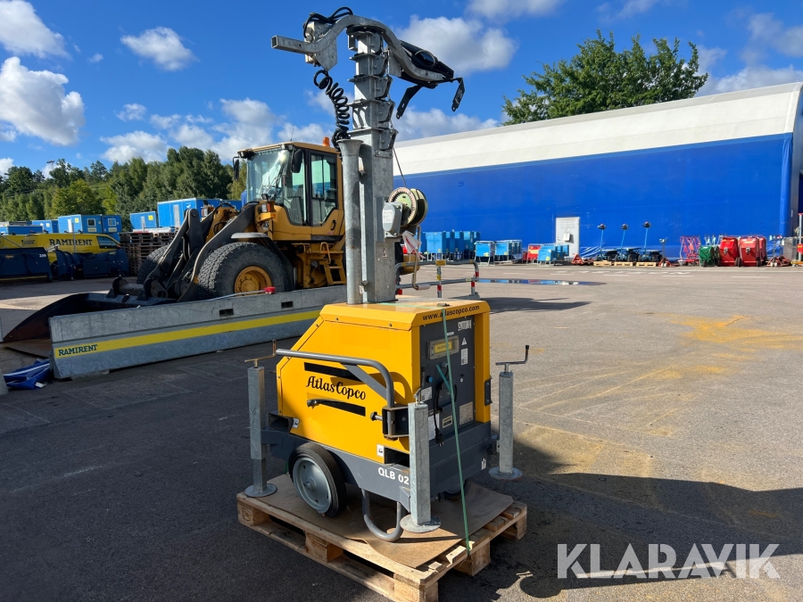 Belysningsmast teleskop 7 m Atlas Copco QLB 02
