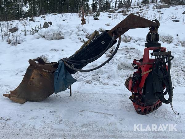Skördaraggregat till grävmaskin SP 451 S60-fäste