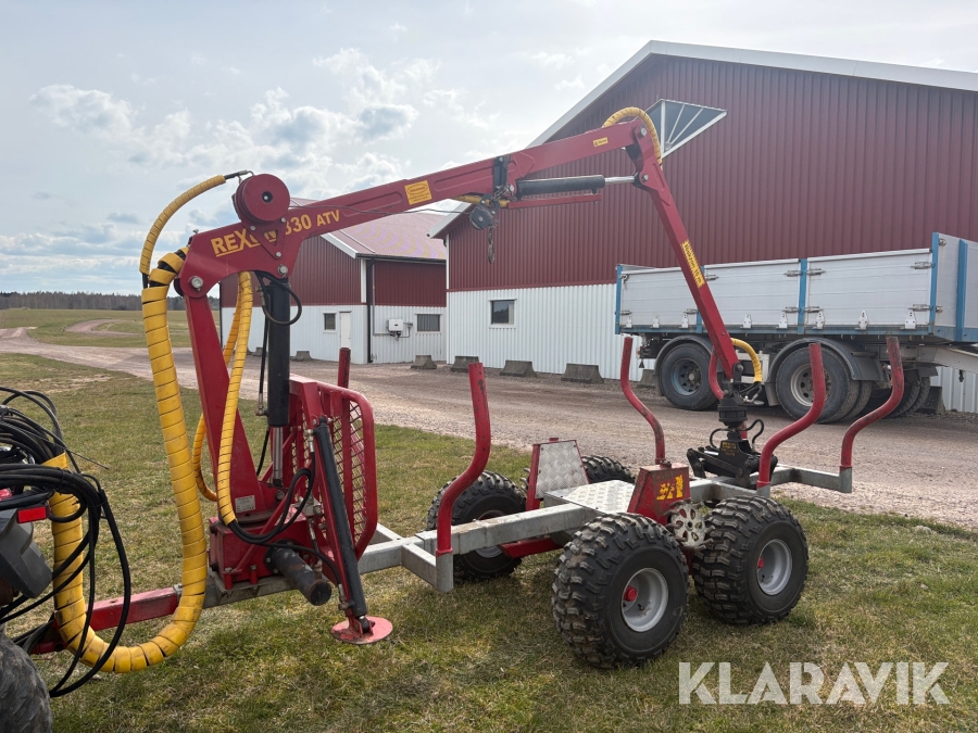 Griplastarvagn Kranman T1800 med Rexon 330 kran