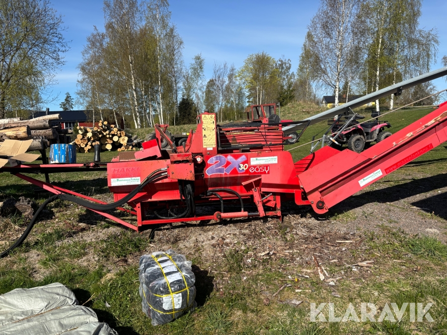 Vedprocessor Hakkipilke 2x30 easy med matarbord & transportband