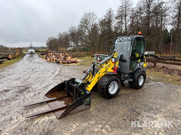 Hjullastare Wacker Neuson WL25 med skopa & gafflar