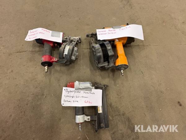 Spik/Dyckertpistoler Montana, Meectools, Bostitch 3st