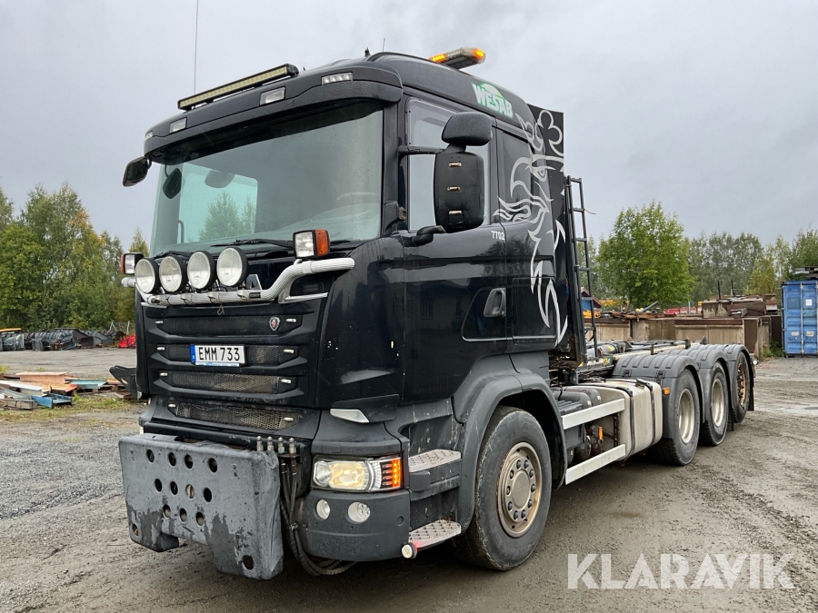 Lastväxlare Scania R520 med plogutrustning
