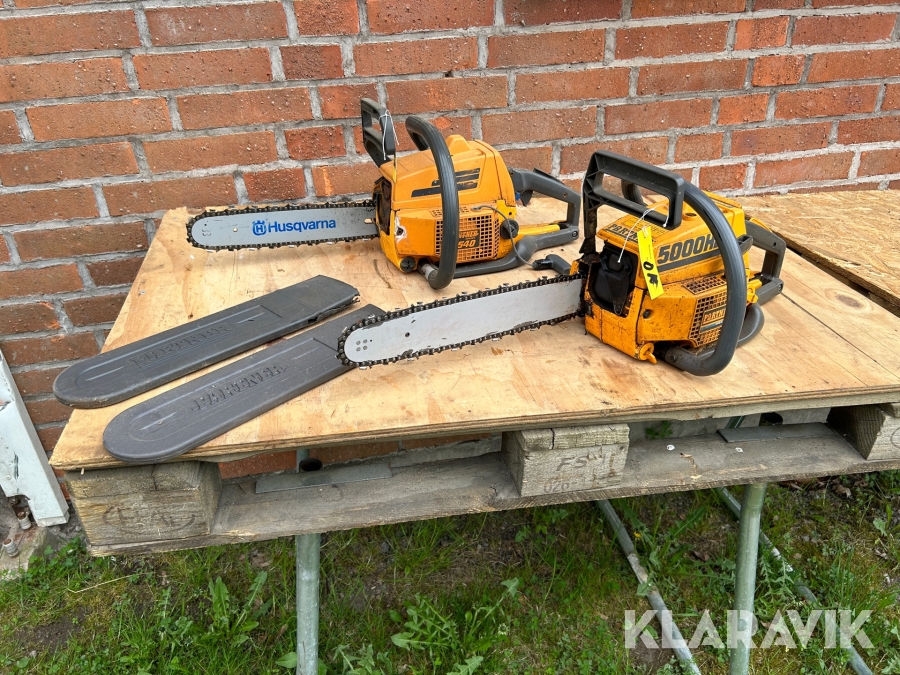 Motorsågar Partner 540 och 5000 Hplus 2 st