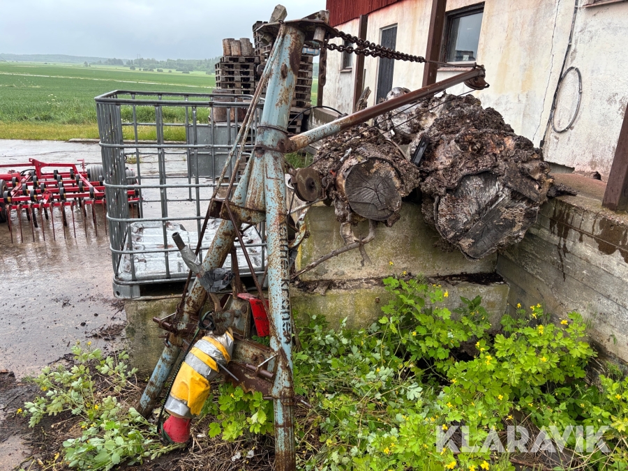 Lunningskran Rottne-kranen 871 med tillhörande skogvagn