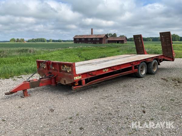 Maskintrailer Herbst 18t