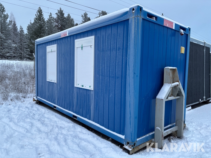 Containerbod på lastväxlarram Canons Park 20ft