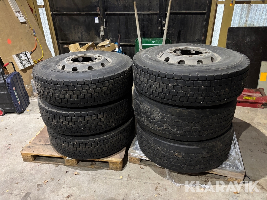 Lastbilsdäck Scania 6st