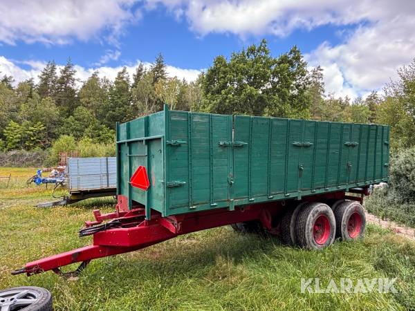 Spannmålskärra med hydraulisk tipp och Bakläm