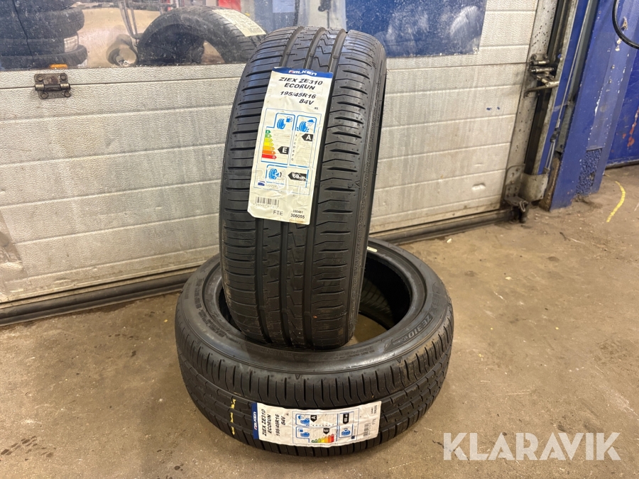 Sommardäck Falken Ziex Ecorun 195/45R16 2 st