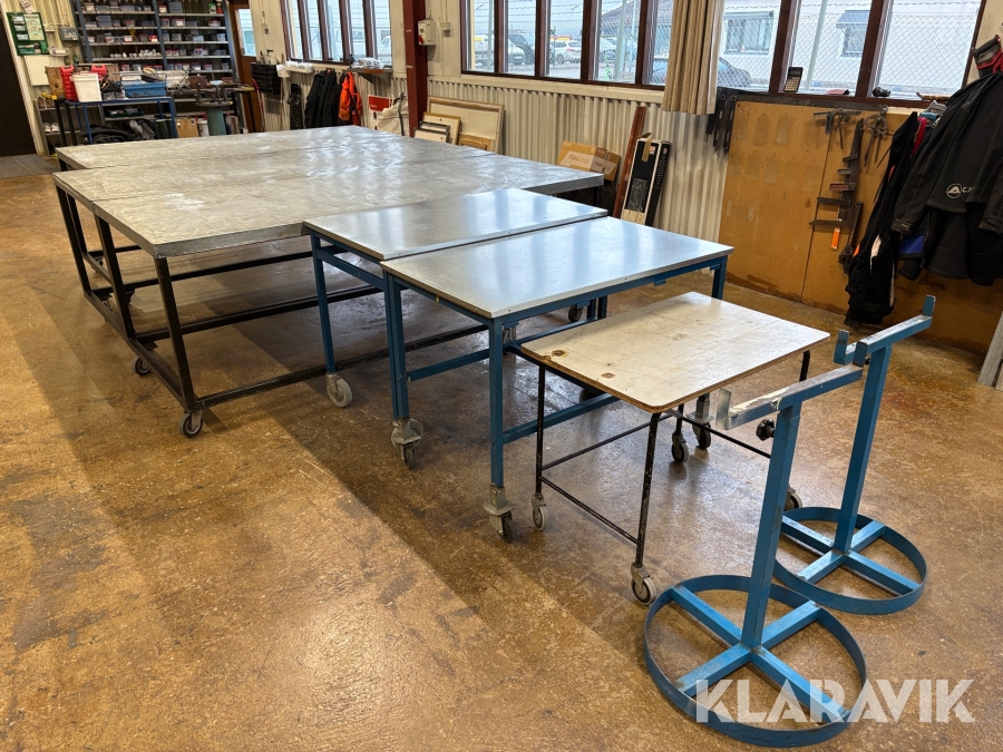 Arbetsbänkar rullbord