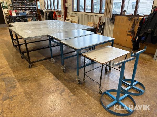 Arbetsbänkar rullbord