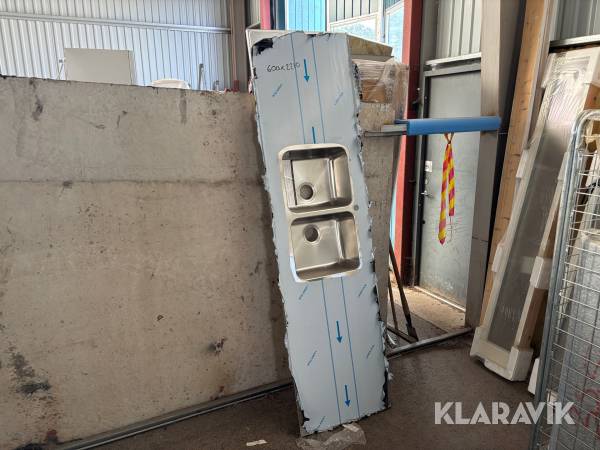 Rostfri diskbänk Stala 600x2210 1st