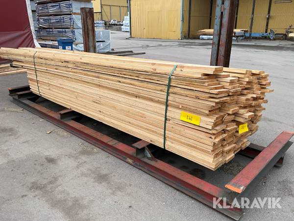 Virkespaket div furu brädor ca 800 Löpmeter