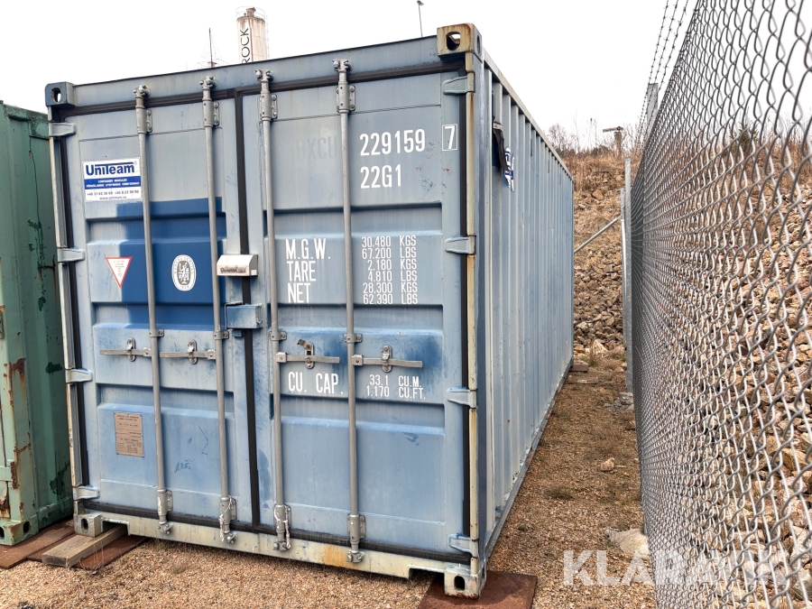 Isolerad container Uniteam 20 fot