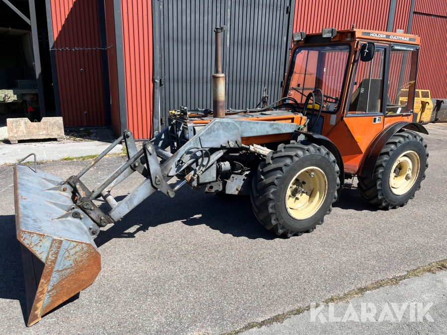 Redskapsbärare Holder A60 turbo 5200/1-2 med lastare, frontlyft, snöslunga & vikplog