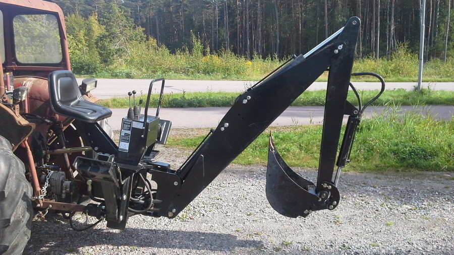 Grävaggregat till traktor