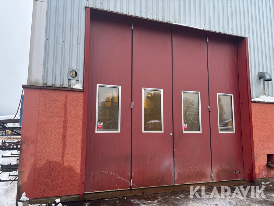 Verkstadsport Torverk Q-Door P3 invändig vikport 4-blad