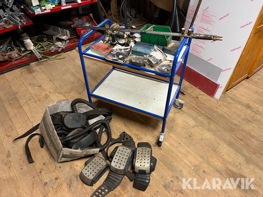 Svetsutrustning delar samt friskluftsfläkt