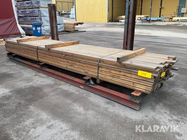 Virkespaket impregnerad trall B-kvalite 28x120 499 Löpmeter