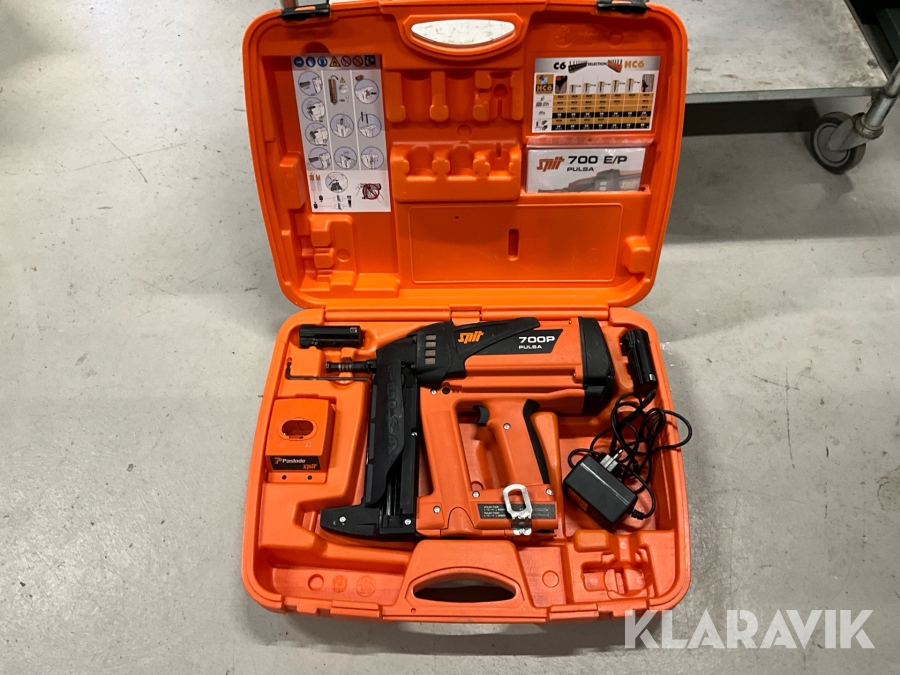 Gas/batteridriven Bultpistol Spit 700 E/P pulsa