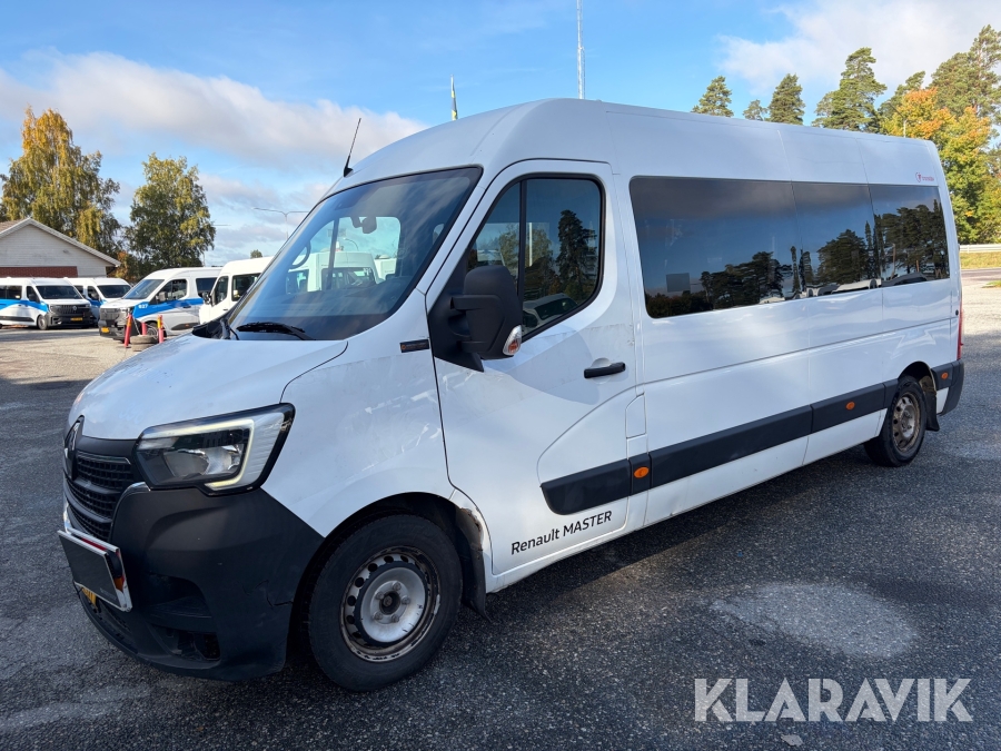 Minibuss Renault Master Chassi Cab 3.5 T 2.3 dCi Manuell 145 hk med 4 st passagerarplatser och luftfjädring